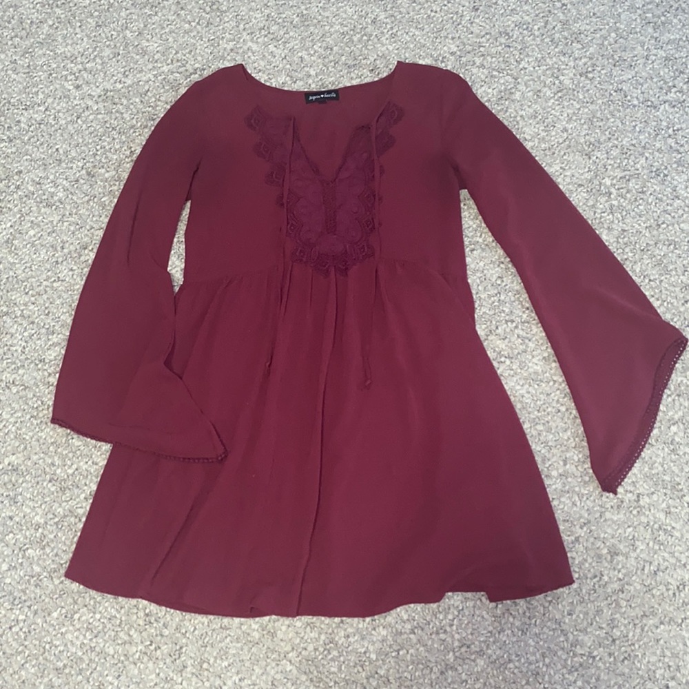 Juniors Burgundy dress